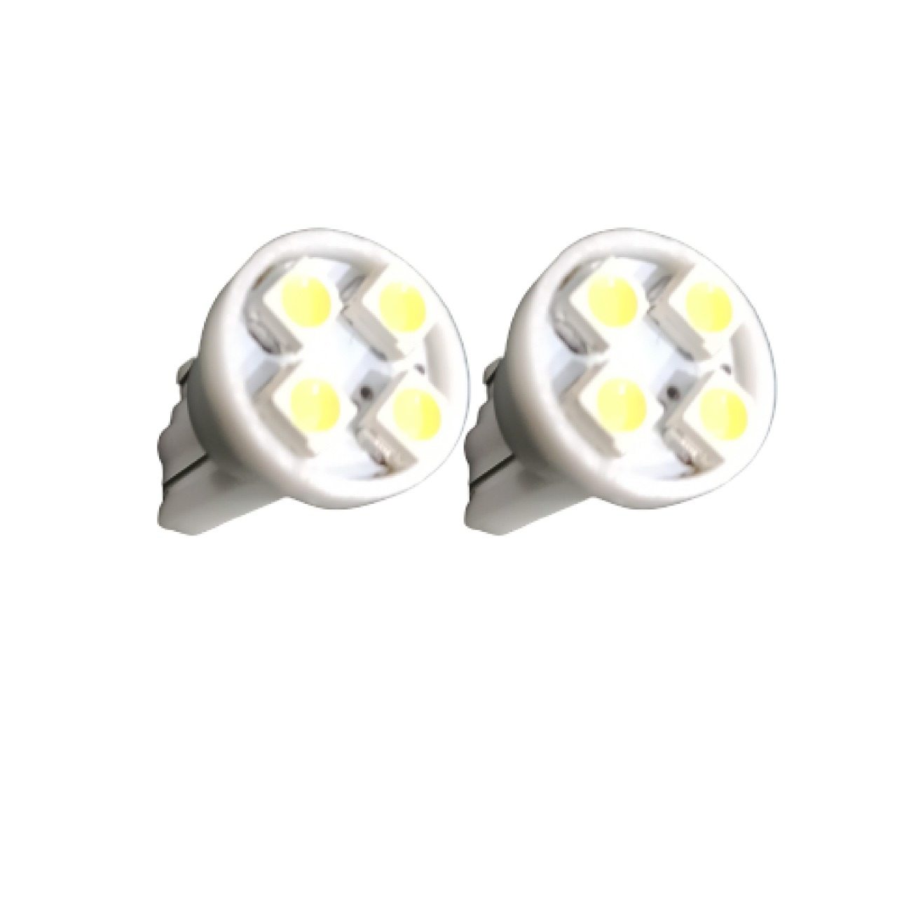 Lampada led t10 4 leds smd 1210 esmagada grande 12v branco c/20pcs - gtl2111br